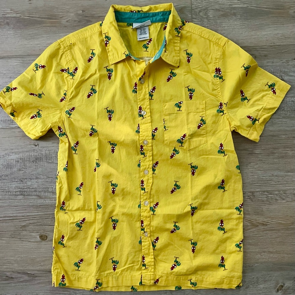 Hei Hei from Moana Disney Button Down